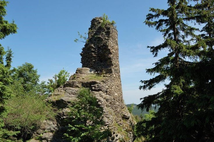 Ruins Koberštejn, Zlaté Hory, Czechia, Czech Republic (Czechia)